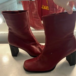 Vintage red boots